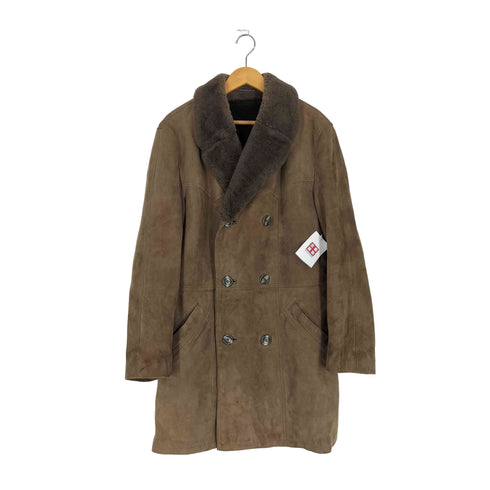 CANADA VALTEX EXCLUSIV ラムスエード ダブルブレスト ムートンコート メンズ 50