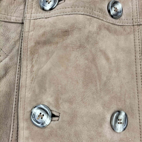 CANADA VALTEX EXCLUSIV ラムスエード ダブルブレスト ムートンコート メンズ 50