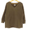 チャンピオン Champion 復刻 青 単色タグ REVERSE WEAVE リバースウィーブ Vネック 裏起毛 スウェット レディース JPN:M