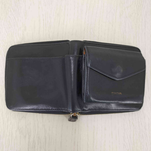 ゲンテン genten ラウンドジップ レザー二つ折り財布 レディース