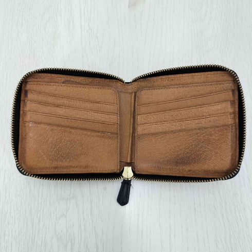 ゲンテン genten ラウンドジップ レザー二つ折り財布 レディース