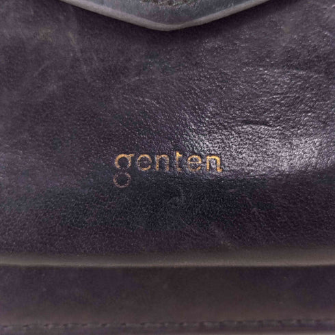 ゲンテン genten ラウンドジップ レザー二つ折り財布 レディース