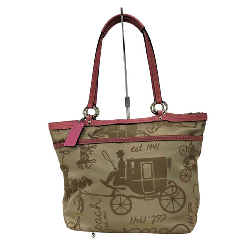 コーチ COACH ホースアンドキャリッジ プリーツデザイン トートバッグ レディース