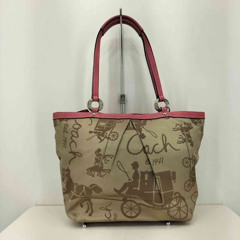 コーチ COACH ホースアンドキャリッジ プリーツデザイン トートバッグ レディース