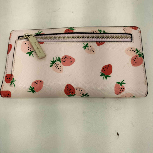 ケイトスペード Kate spade イチゴ柄 二つ折り長財布 レディース