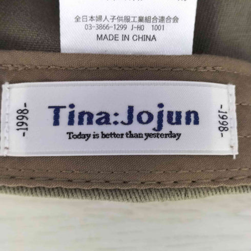 ティーナジョジュン TINA:JOJUN バイカラーコットンキャップ レディース