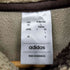 アディダス adidas パフォーマンスロゴ アニマルプリントフリースクロップドハーフジップトップ レディース L