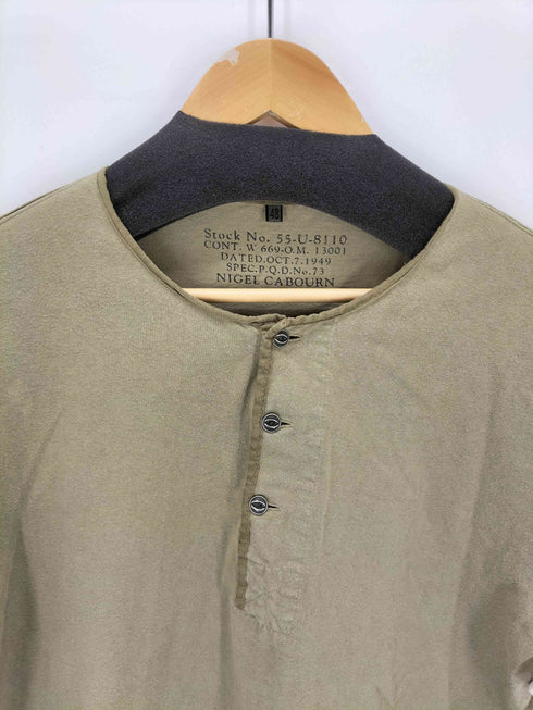 ナイジェルケーボン NIGEL CABOURN 50S HENLEY NECK SHIRT メンズ JPN:48