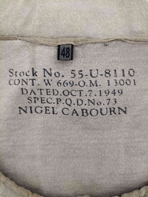 ナイジェルケーボン NIGEL CABOURN 50S HENLEY NECK SHIRT メンズ JPN:48