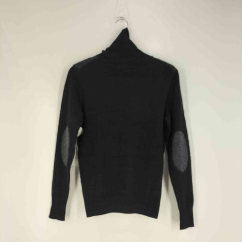 ジョセフアボード JOSEPH ABBOUD ウール カシミヤ混 袖切替 エルボーパッチ ハイネックニット メンズ import:M