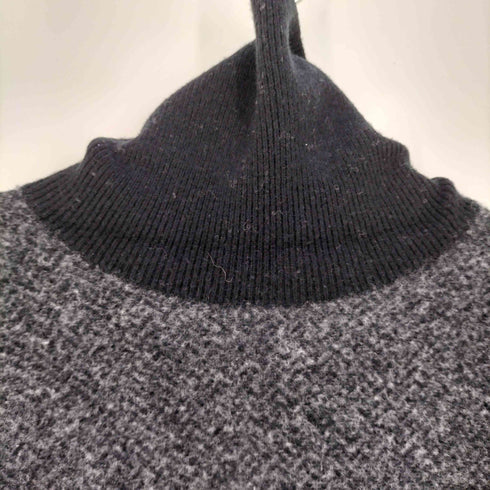 ジョセフアボード JOSEPH ABBOUD ウール カシミヤ混 袖切替 エルボーパッチ ハイネックニット メンズ import:M