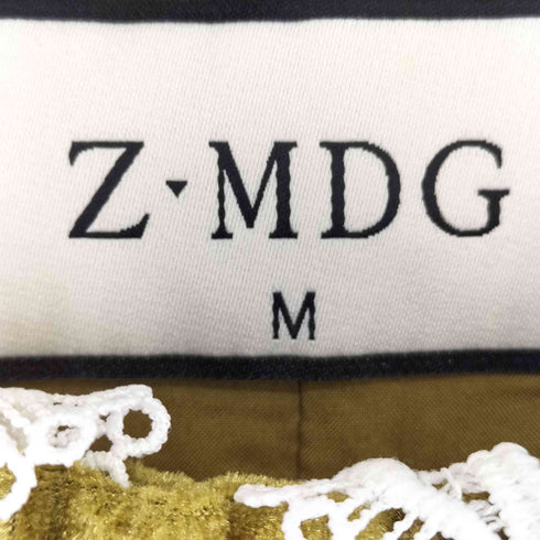Z·MDG レース襟 ベロアワンピース レディース