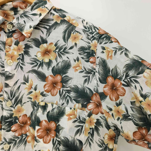 フリーマンズスポーティングクラブ FREEMANS SPORTING CLUB リネン アロハシャツ メンズ JPN:S