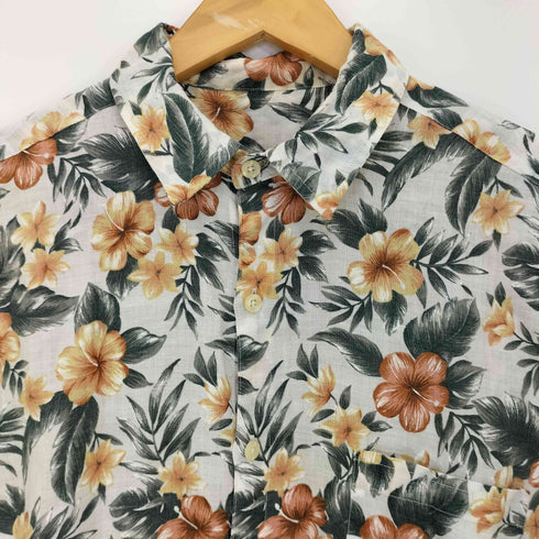 フリーマンズスポーティングクラブ FREEMANS SPORTING CLUB リネン アロハシャツ メンズ JPN:S