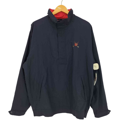 ポロバイラルフローレン Polo by RALPH LAUREN 90-00s POLO GOLF 刺繍 ハーフジップ プルオーバー メンズ import:M