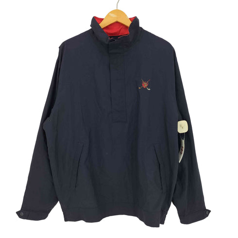 ポロバイラルフローレン Polo by RALPH LAUREN 90-00s POLO GOLF 刺繍 ハーフジップ プルオーバー メンズ import:M