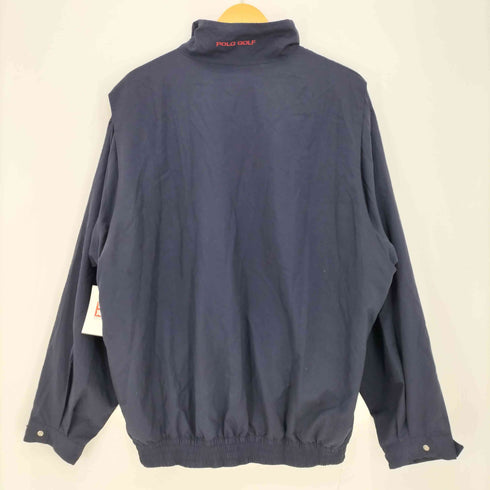 ポロバイラルフローレン Polo by RALPH LAUREN 90-00s POLO GOLF 刺繍 ハーフジップ プルオーバー メンズ import:M