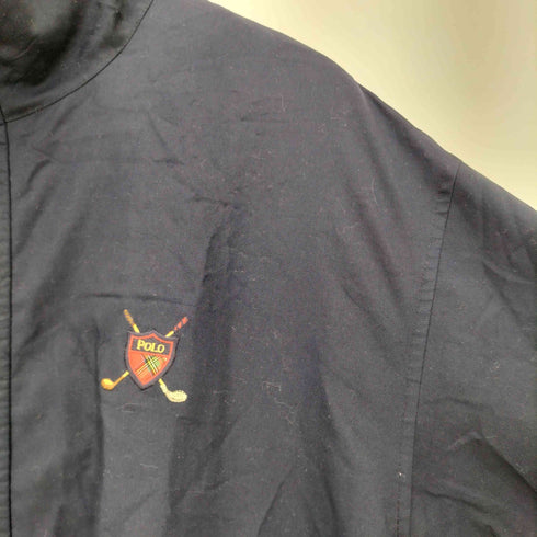 ポロバイラルフローレン Polo by RALPH LAUREN 90-00s POLO GOLF 刺繍 ハーフジップ プルオーバー メンズ import:M