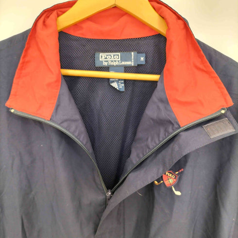 ポロバイラルフローレン Polo by RALPH LAUREN 90-00s POLO GOLF 刺繍 ハーフジップ プルオーバー メンズ import:M