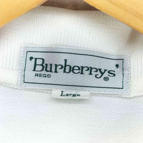 バーバリーズ BURBERRYS ホース刺繍ロゴ 裏地ノヴァチェック ポロシャツ メンズ L