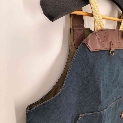 AKIRA CRAFT フロントジップ ダックワークベスト メンズ