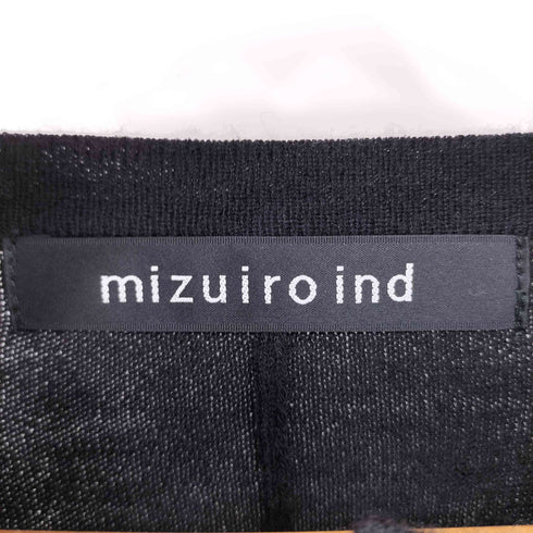 ミズイロインド mizuiro ind knitted stand collar shirt OP レディース