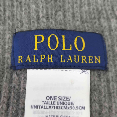 ポロラルフローレン POLO RALPH LAUREN ポロベア 刺繍 ナイロンウール マフラー メンズ
