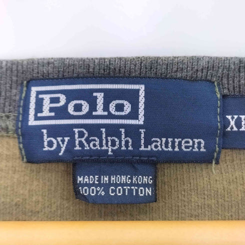 ポロバイラルフローレン Polo by RALPH LAUREN 90-00s ポニー刺繍 Vネック コットンニット メンズ import:XL