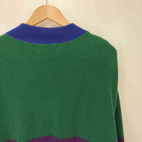 ランズエンド LANDS END 90s-00s クレイジーパターン コットンニット メンズ JPN:L