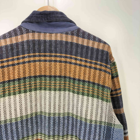 インド製 チェック柄 ジップアップブルゾン メンズ JPN:S