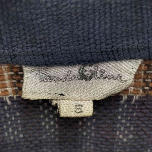 インド製 チェック柄 ジップアップブルゾン メンズ JPN:S