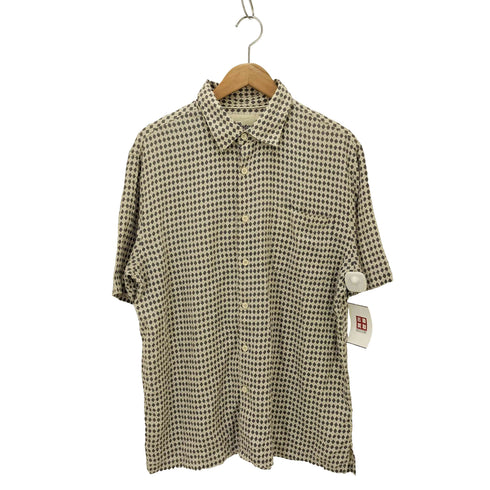 vintage silk 100%シルク 総柄 アロハシャツ メンズ JPN:XL