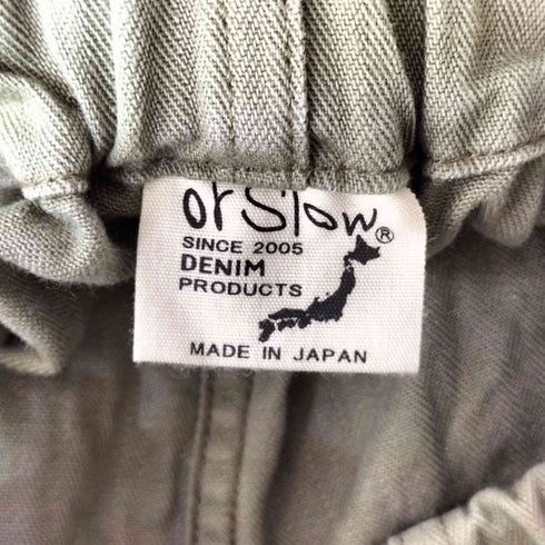 オアスロウ orSlow ヘリンボーンストライプ ベイカー サロペット メンズ