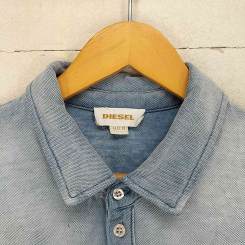 ディーゼル DIESEL グラデーションブルー ポロシャツ メンズ import:XL