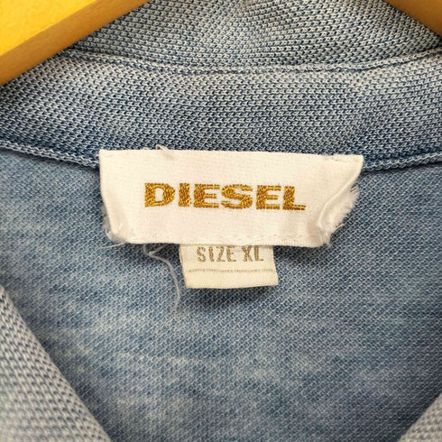 ディーゼル DIESEL グラデーションブルー ポロシャツ メンズ import:XL