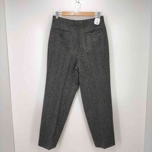 イクシーズ ixi:z 100%ウール 1タック スラックス メンズ