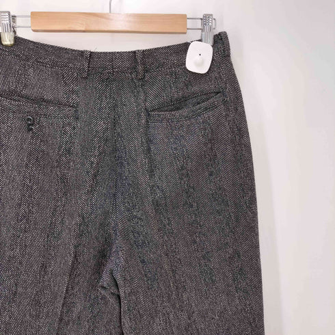 イクシーズ ixi:z 100%ウール 1タック スラックス メンズ