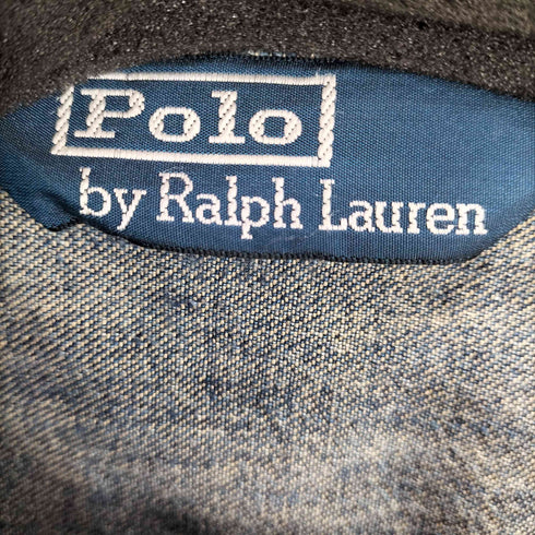 ポロバイラルフローレン Polo by RALPH LAUREN 90S 三角タグ 2nd 型 デニム トラッカー ジャケット メンズ import:L