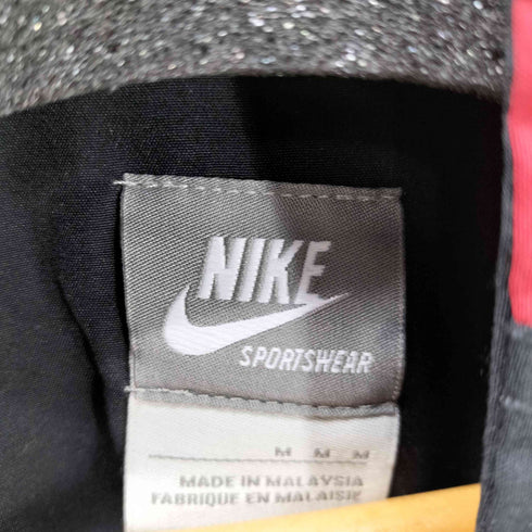 ナイキ NIKE 00S 08AW グレータグ ロゴ 刺繍 スイッチングカラー ジャケット ブルゾン メンズ import:M