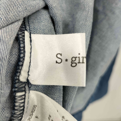 S.GIRASOLE デニム ロングスリーブ シャツ レディース FREE