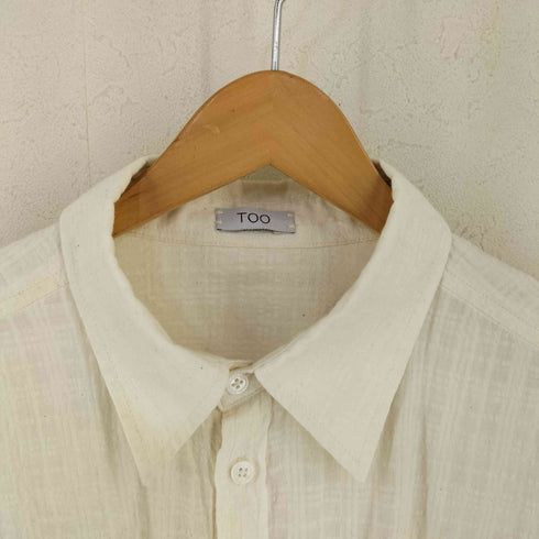 TOO 長袖ボタンコットンシャツ レディース