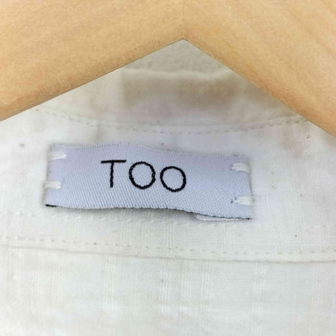 TOO 長袖ボタンコットンシャツ レディース