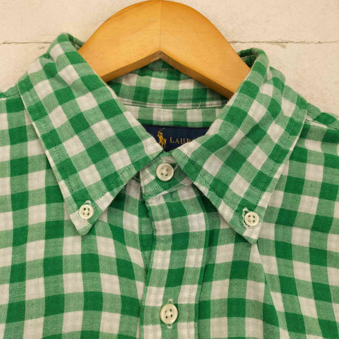 ラルフローレン RALPH LAUREN スモールポニー刺繍 SLIM FIT ガーゼシャツ メンズ import:M