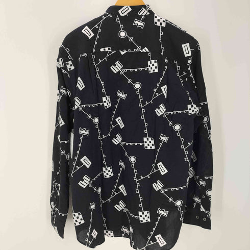 ソウソウ SOU・SOU 高島縮 20/20 スタンドカラー シャツ から草あそび メンズ JPN:XL