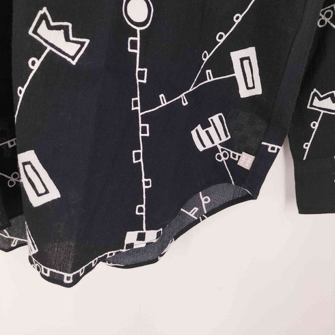 ソウソウ SOU・SOU 高島縮 20/20 スタンドカラー シャツ から草あそび メンズ JPN:XL