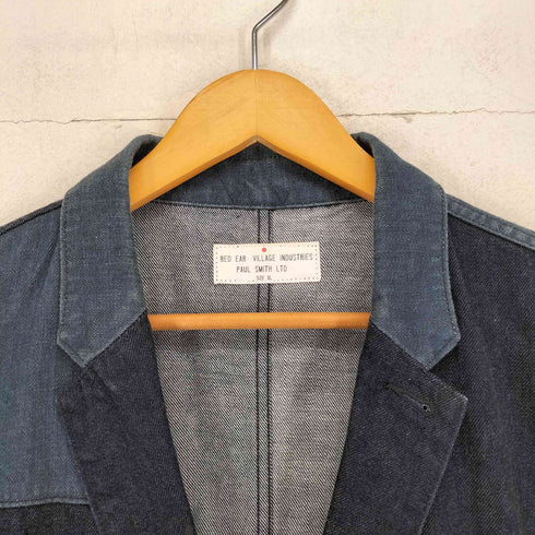 レッドイヤー RED EAR 刺繍パッチワークデニムテーラードジャケット メンズ import:XL