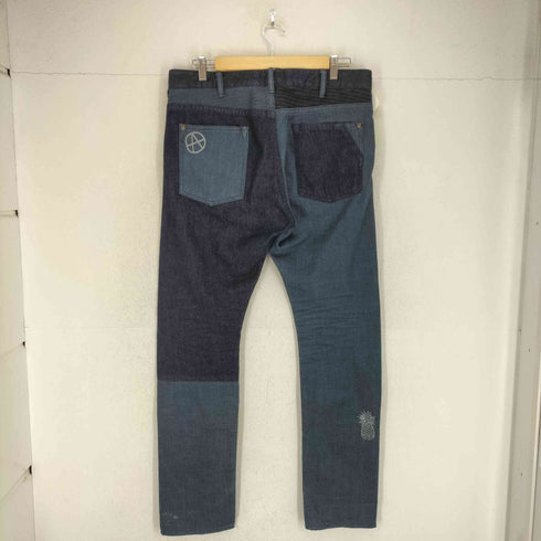 レッドイヤー RED EAR 刺繍パッチワークデニムパンツ メンズ JPN:XL