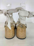 ジルサンダー JIL SANDER lace up clog sandals レザーストラップ ウッドサンダル レディース