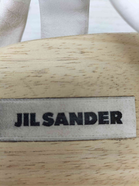 ジルサンダー JIL SANDER lace up clog sandals レザーストラップ ウッドサンダル レディース