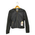 マンゴー MNG SHEEP LEATHER シープレザーノーカラージャケット レディース S